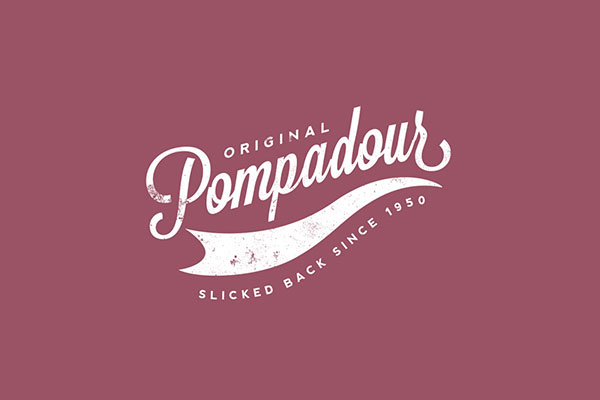 logo jeans pompadour